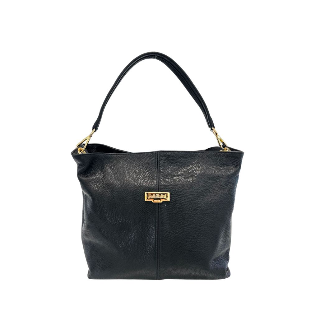 Baldinini Trend Black Leather Women Women's Bag
