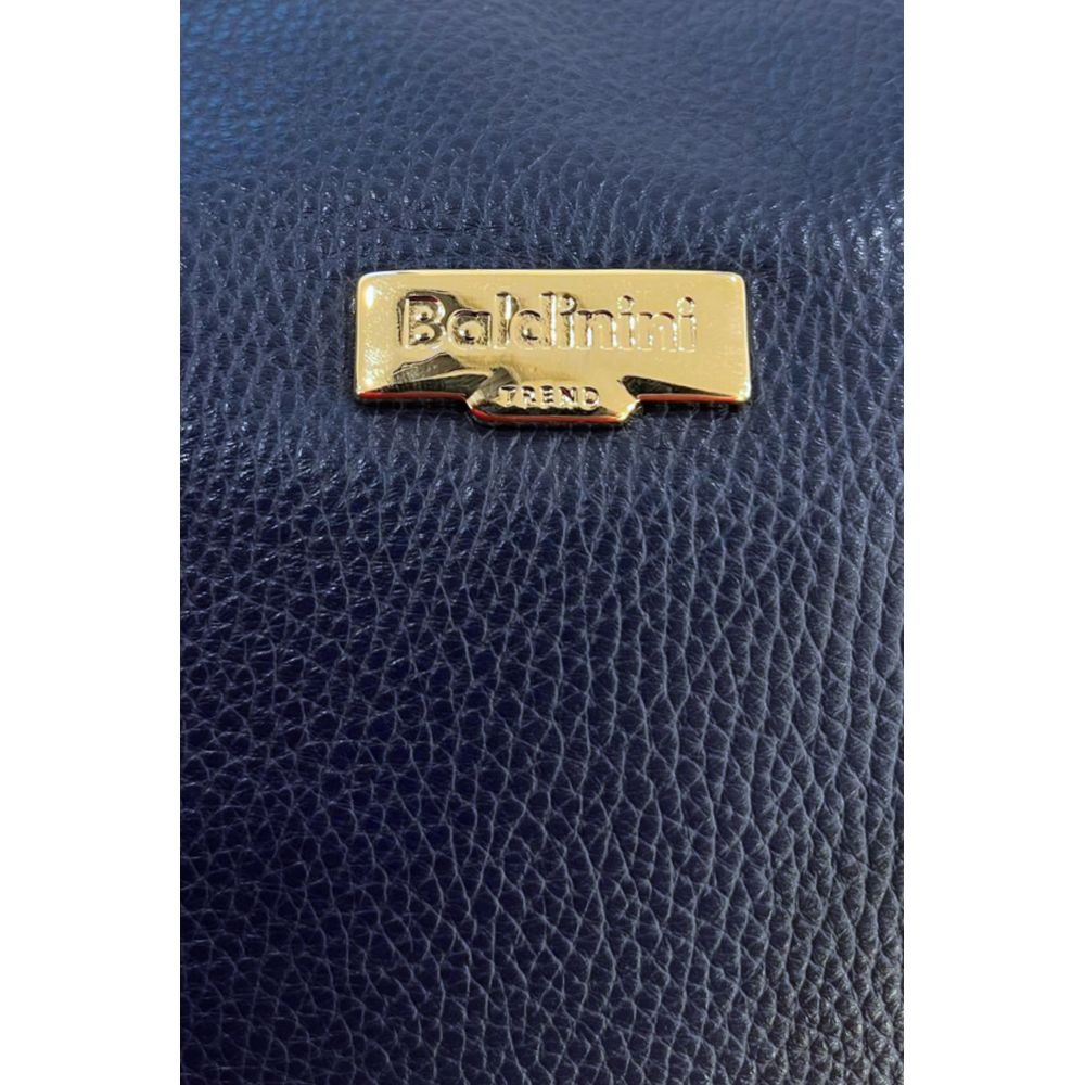 Baldinini Trend Blue Leather Women Women's Bag