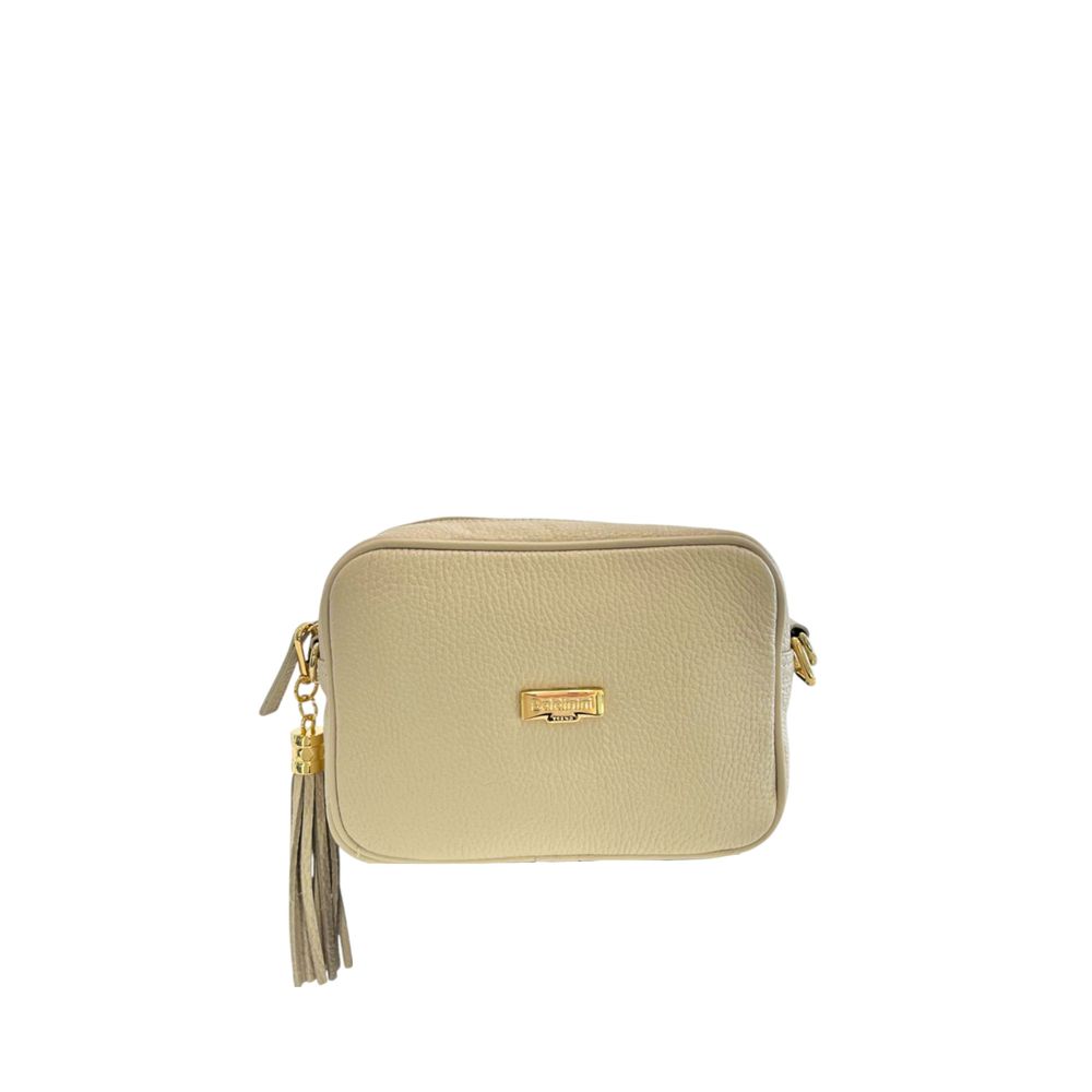 Baldinini Trend Beige Cowhide Leather Women Crossbody Women's Bag