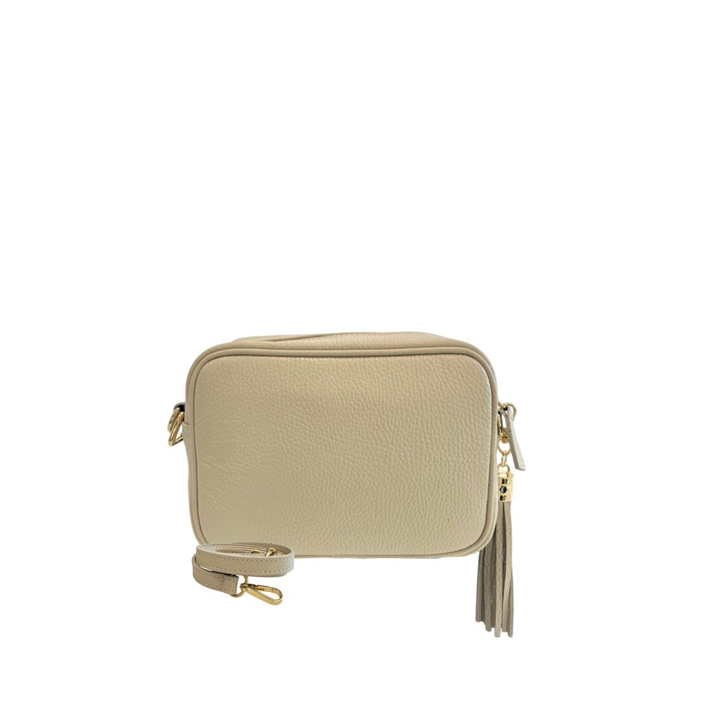 Baldinini Trend Beige Cowhide Leather Women Crossbody Women's Bag