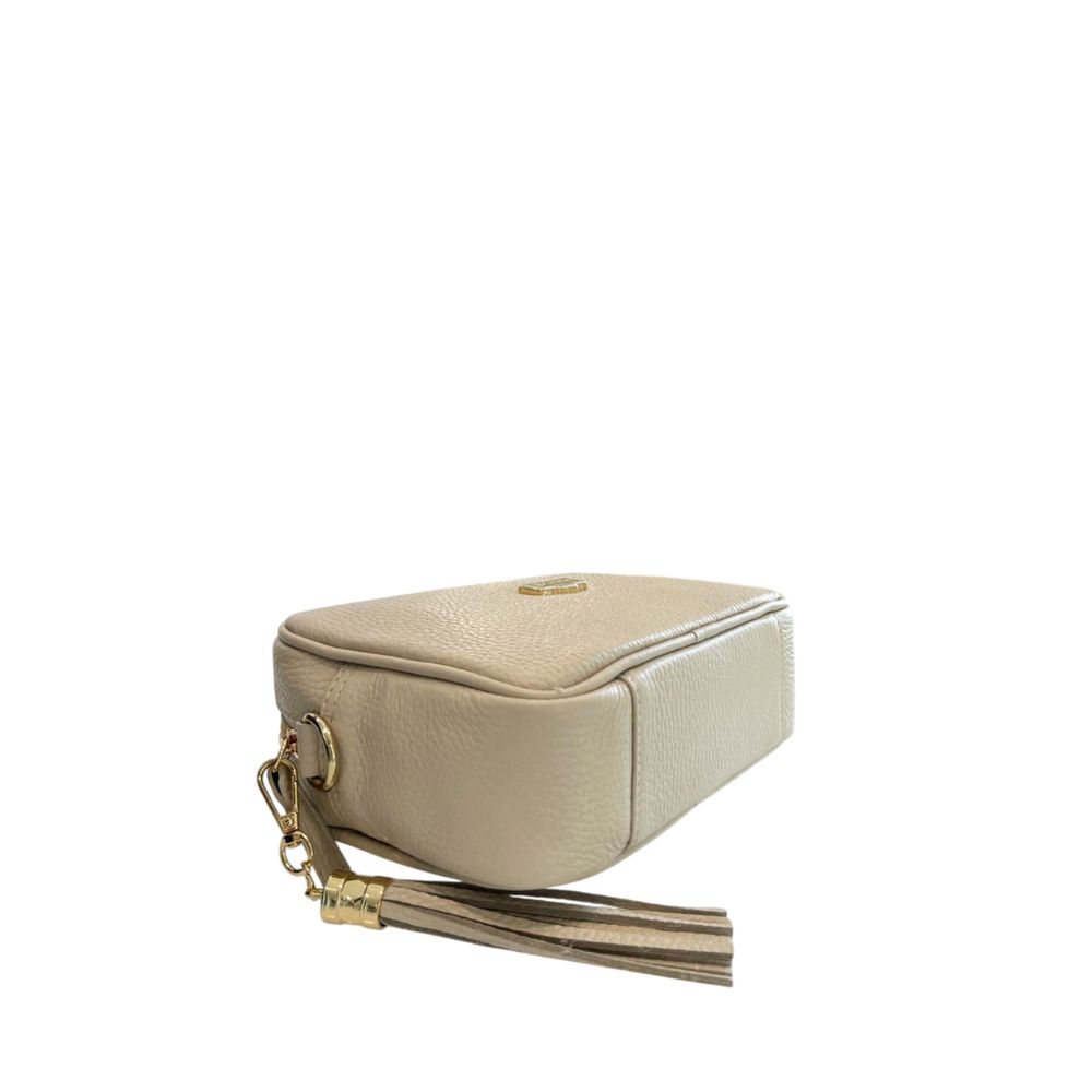 Baldinini Trend Beige Cowhide Leather Women Crossbody Women's Bag