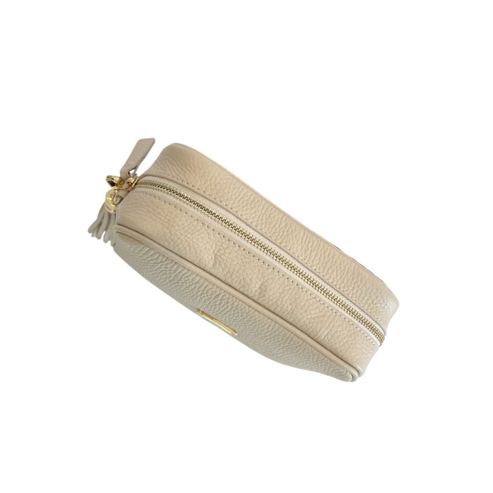 Baldinini Trend Beige Cowhide Leather Women Crossbody Women's Bag