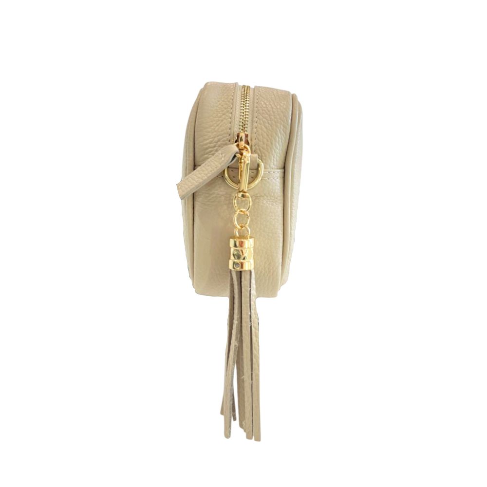 Baldinini Trend Beige Cowhide Leather Women Crossbody Women's Bag