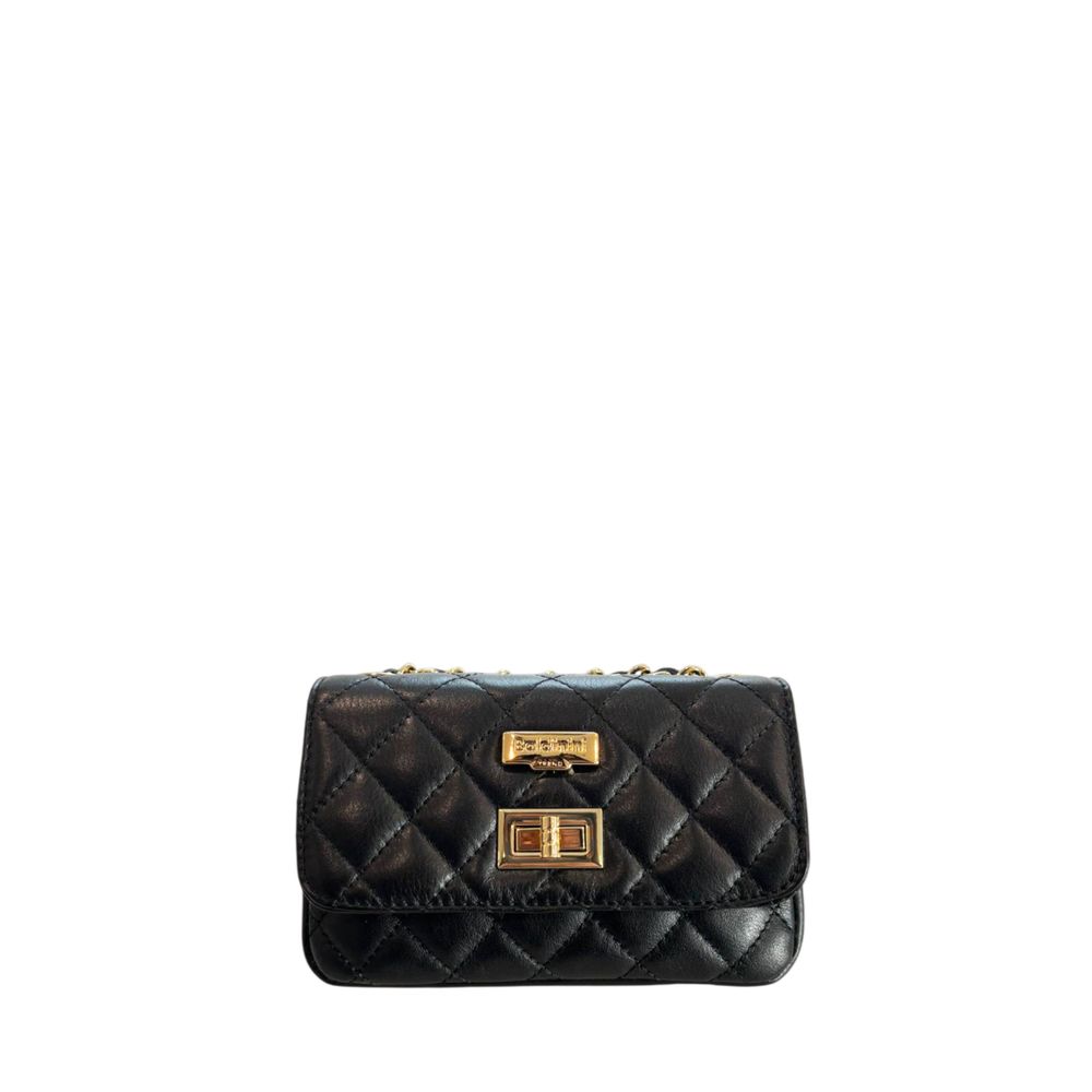 Baldinini Trend Black Leather Women Women's Bag