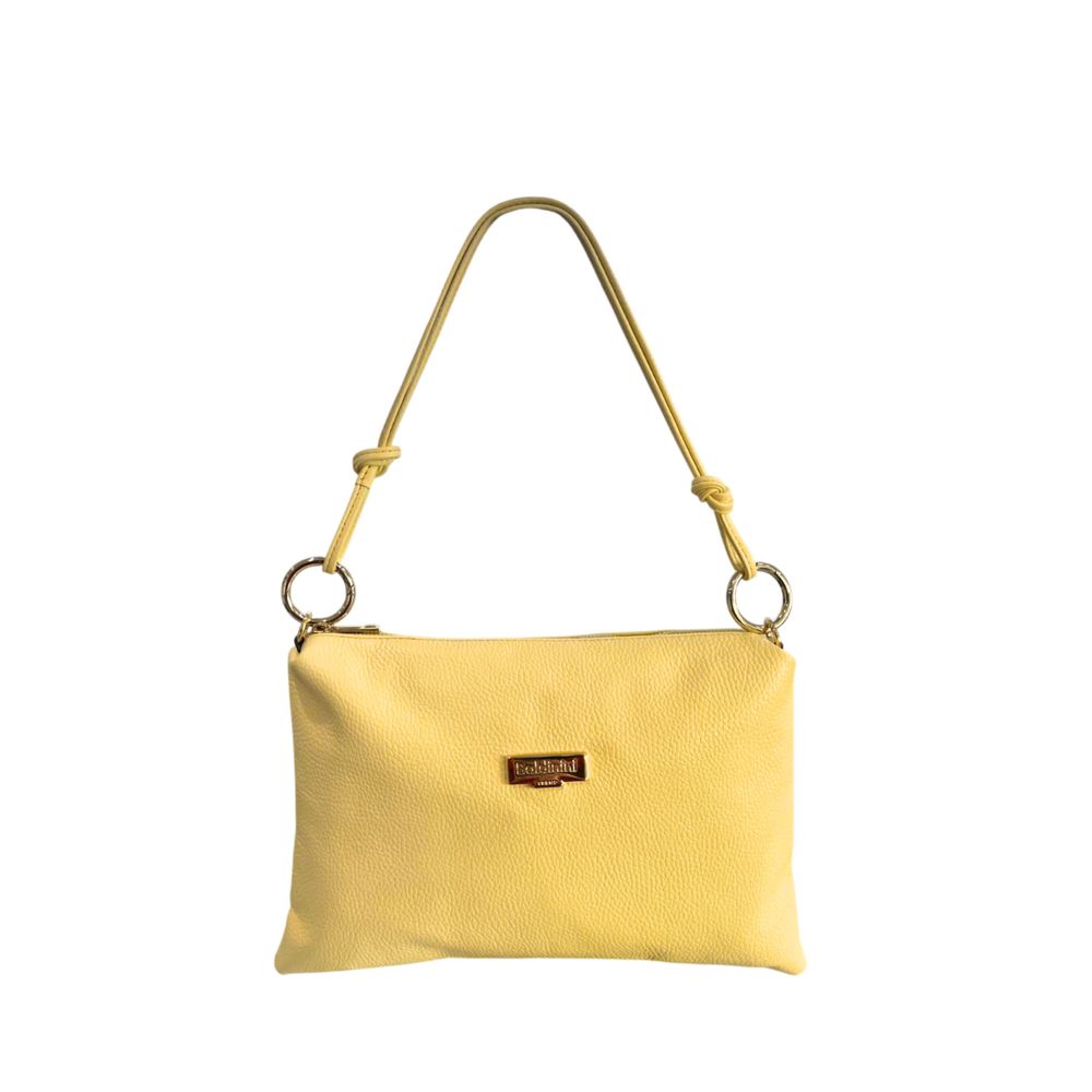 Baldinini Trend Yellow Leather Women Women's Bag