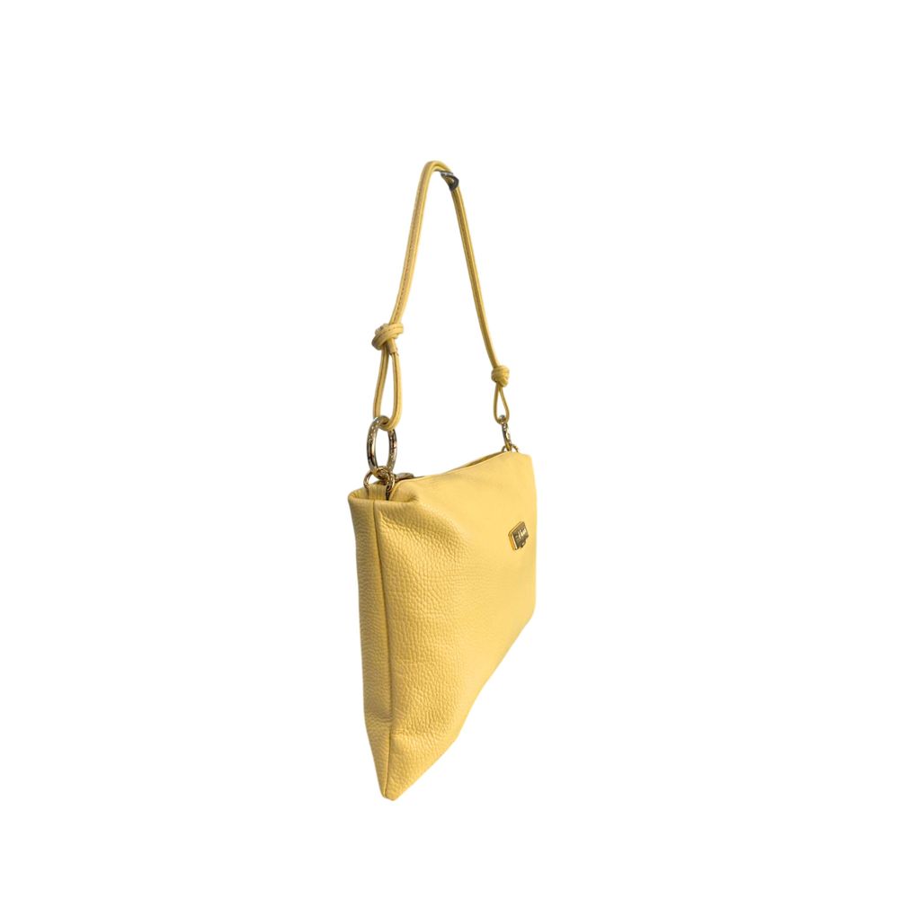 Baldinini Trend Yellow Leather Women Women's Bag