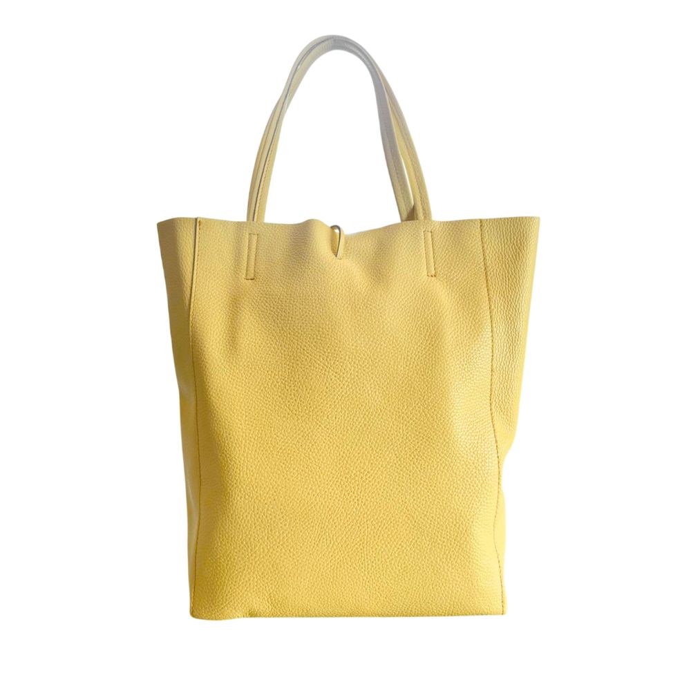 Baldinini Trend Yellow Leather Women Shoulder Women's Bag