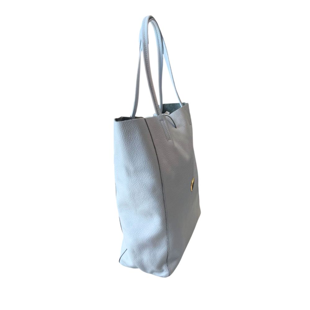 Baldinini Trend Blue Cowhide Clutch Women's Bag