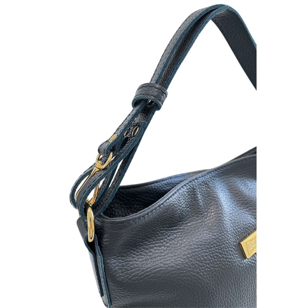 Baldinini Trend Blue Cowhide Leather Women Shoulder Women's Bag