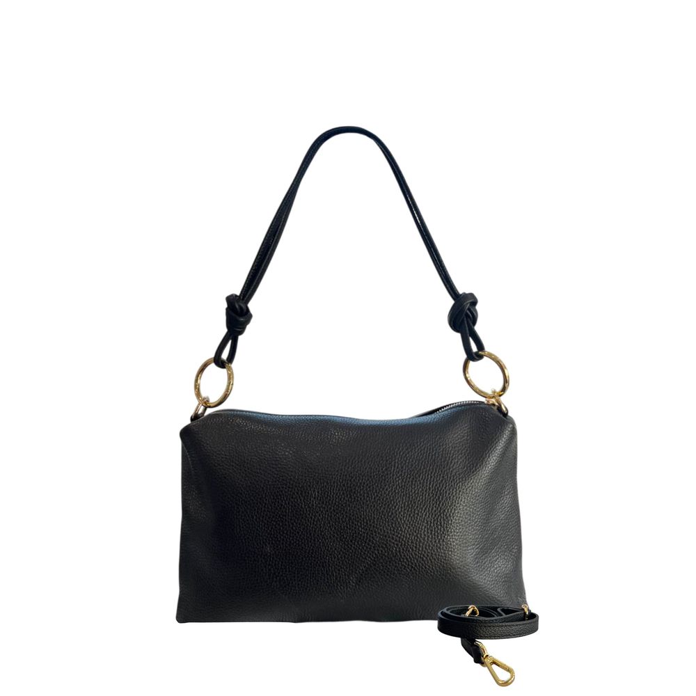 Baldinini Trend Black Leather Women Women's Bag