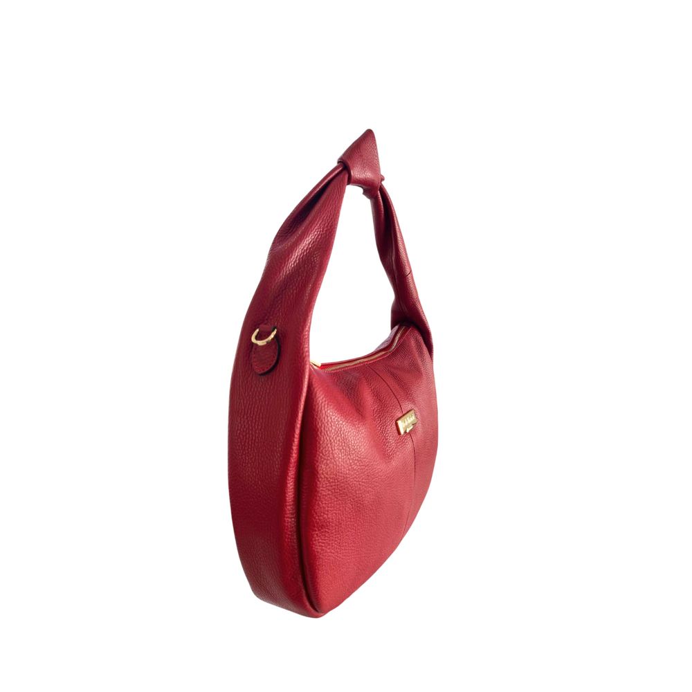 Baldinini Trend Red Leather Women Shoulder Women's Bag
