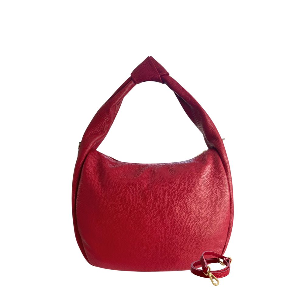 Baldinini Trend Red Leather Women Shoulder Women's Bag