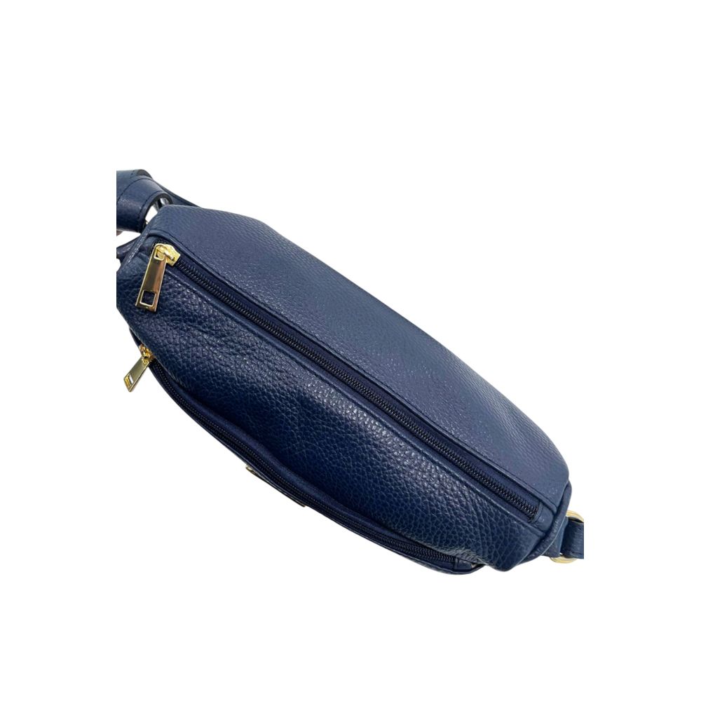 Baldinini Trend Blue Leather Women Crossbody Women's Bag