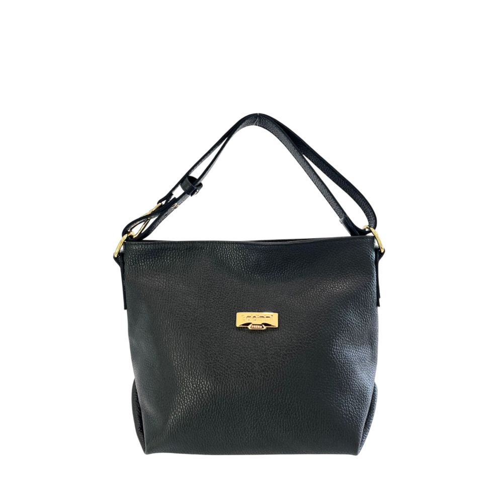 Baldinini Trend Black Leather Women Shoulder Women's Bag