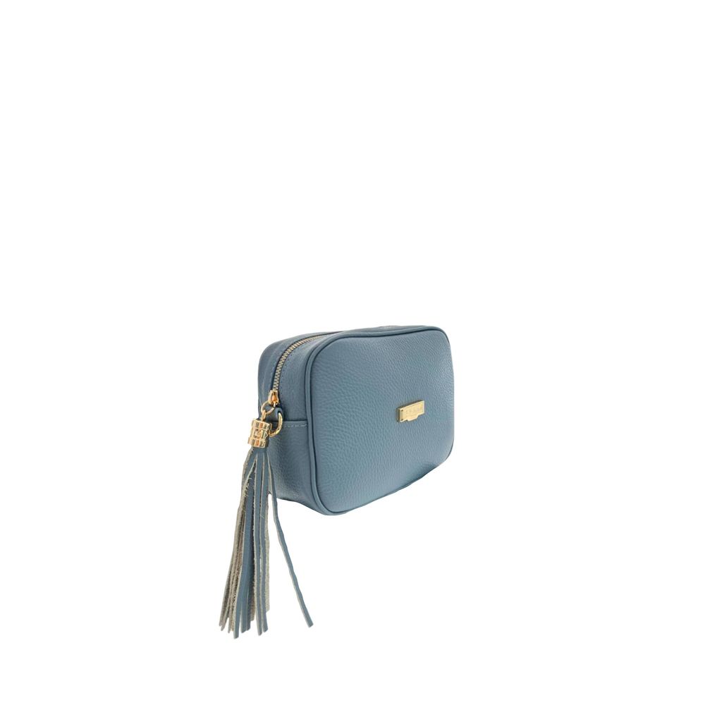Baldinini Trend Blue Leather Women Crossbody Women's Bag