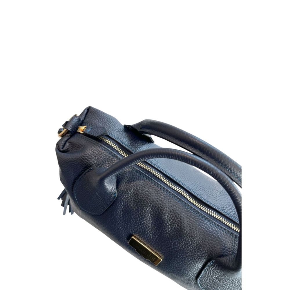 Baldinini Trend Blue Leather Women Women's Handbag