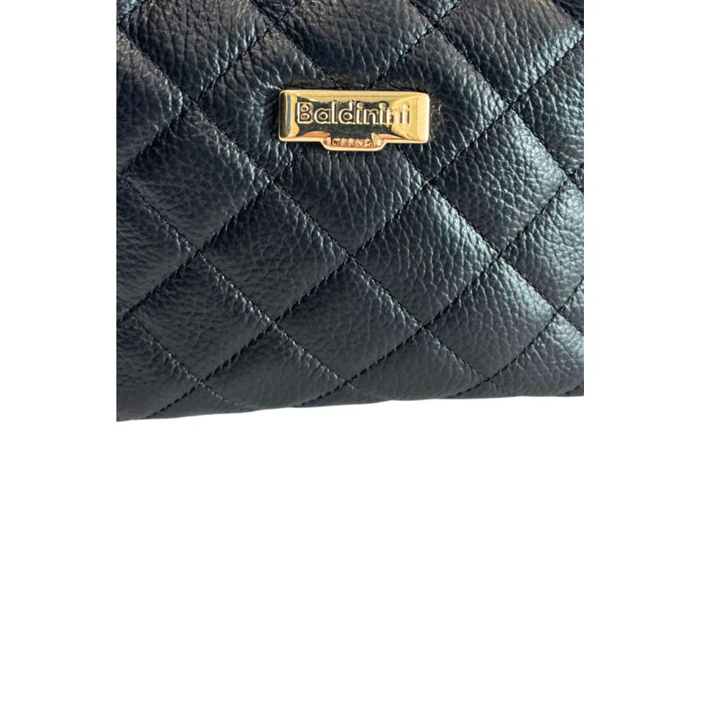 Baldinini Trend Black Leather Women Women's Handbag