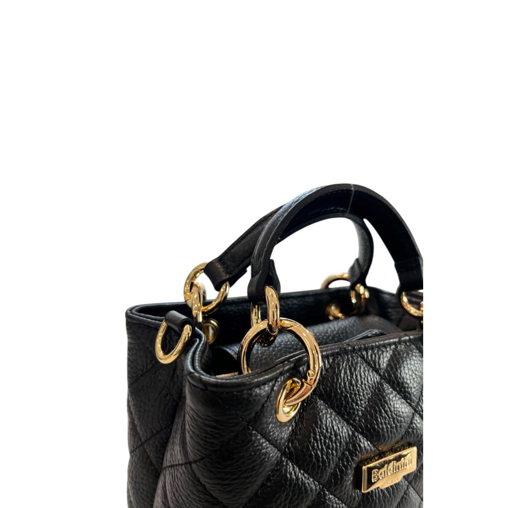 Baldinini Trend Black Leather Women Women's Handbag