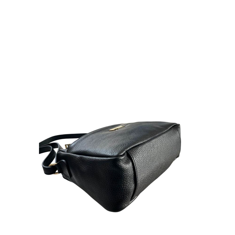 Baldinini Trend Black Leather Women Crossbody Women's Bag