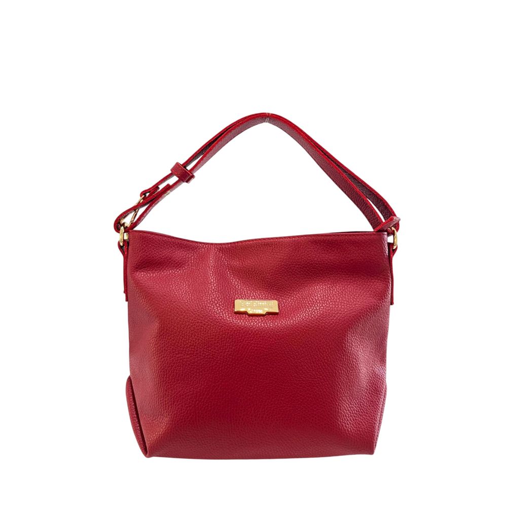 Baldinini Trend Red Leather Women Shoulder Women's Bag