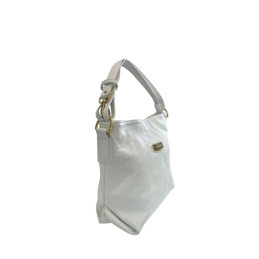 Baldinini Trend White Cowhide Clutch Women's Bag
