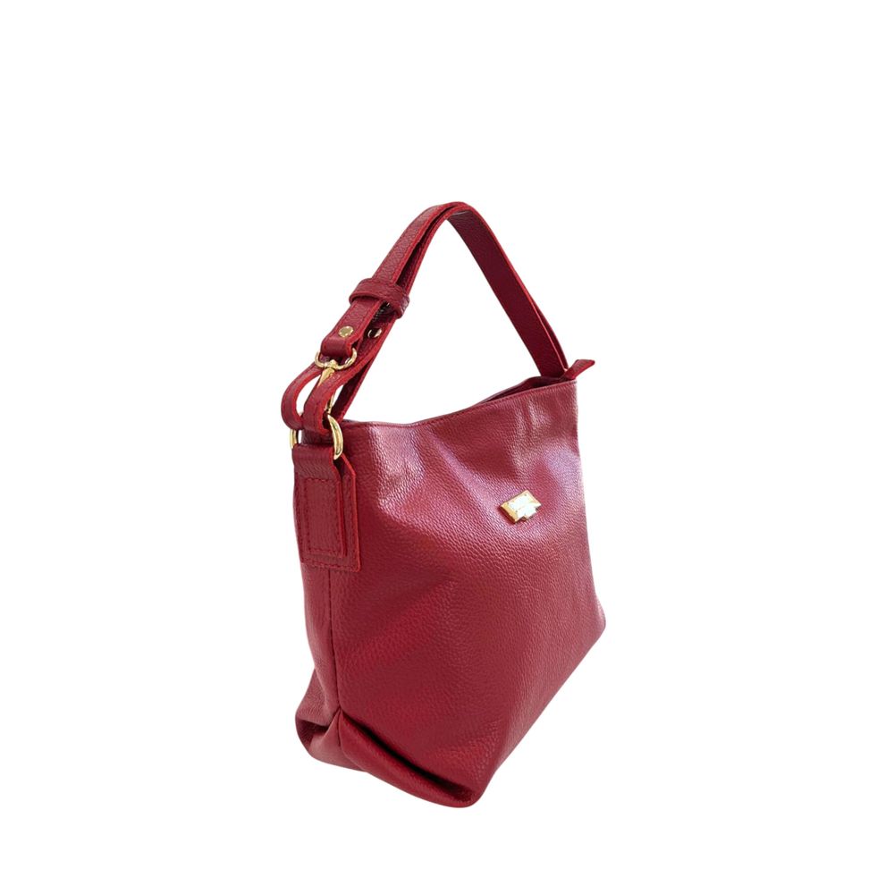 Baldinini Trend Red Leather Women Shoulder Women's Bag