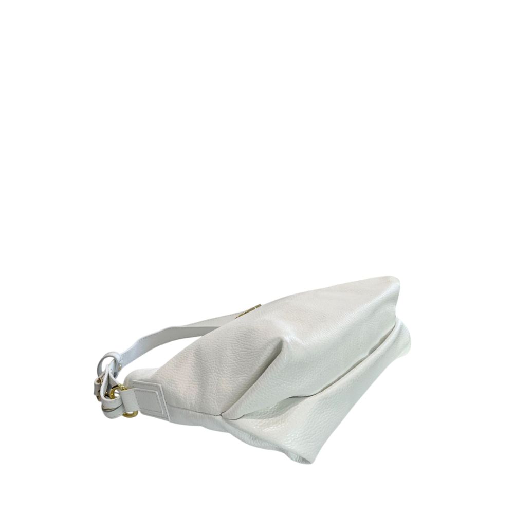 Baldinini Trend White Cowhide Clutch Women's Bag