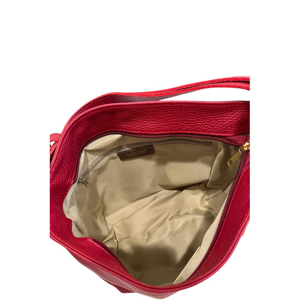 Baldinini Trend Red Leather Women Shoulder Women's Bag