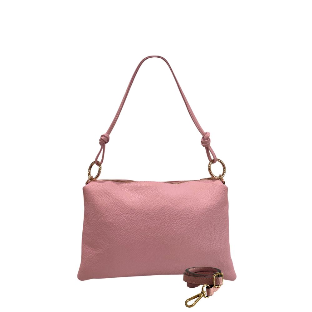 Baldinini Trend Pink Leather Women Women's Bag