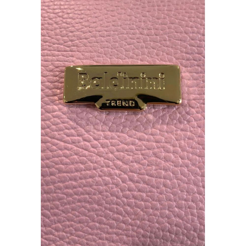 Baldinini Trend Pink Leather Women Women's Bag
