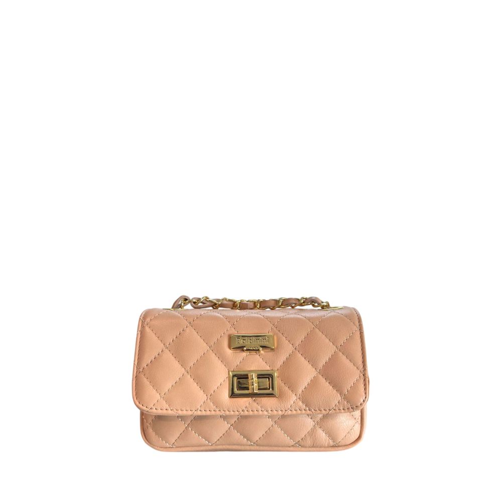 Baldinini Trend Pink Leather Women Crossbody Women's Bag