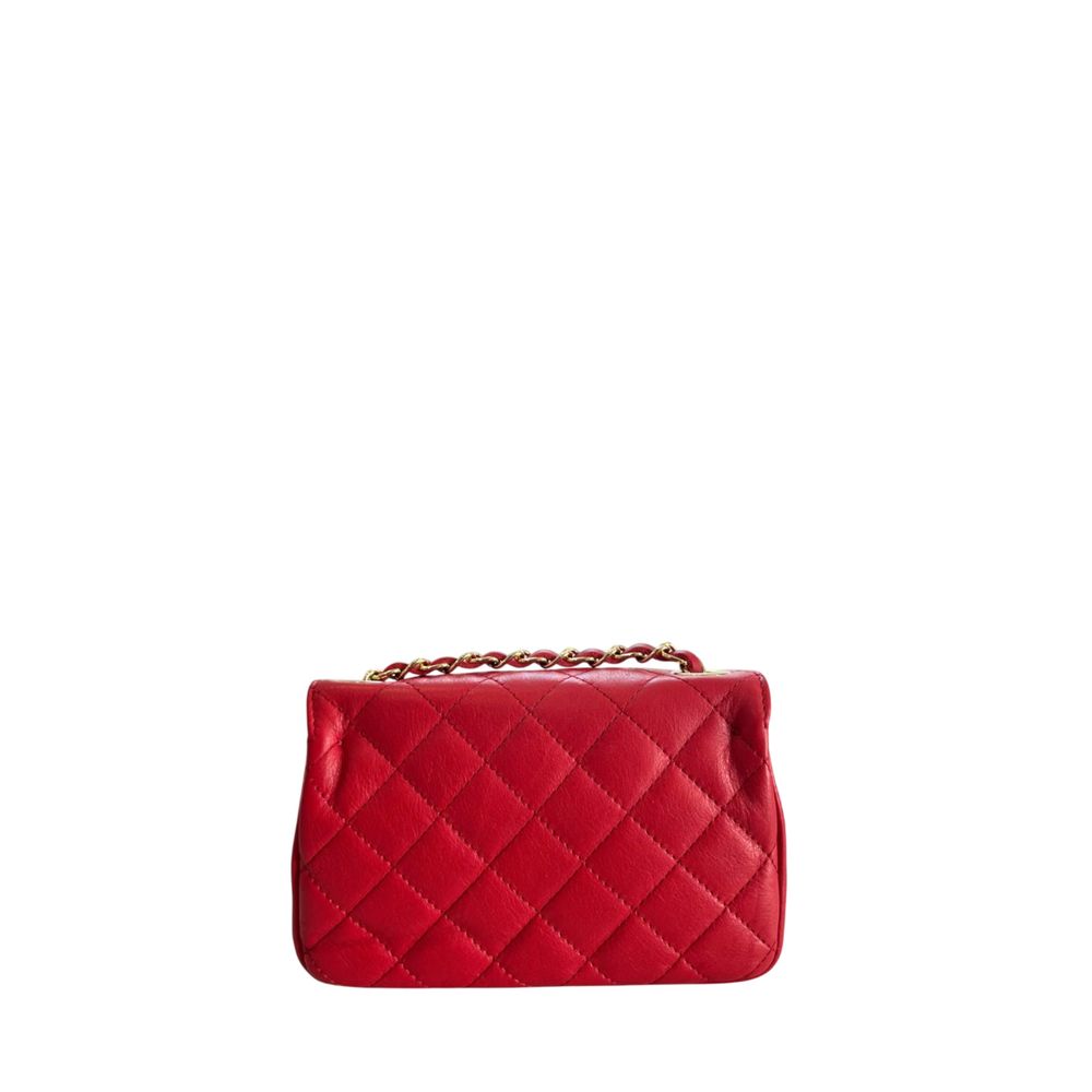 Baldinini Trend Red Leather Women Crossbody Women's Bag