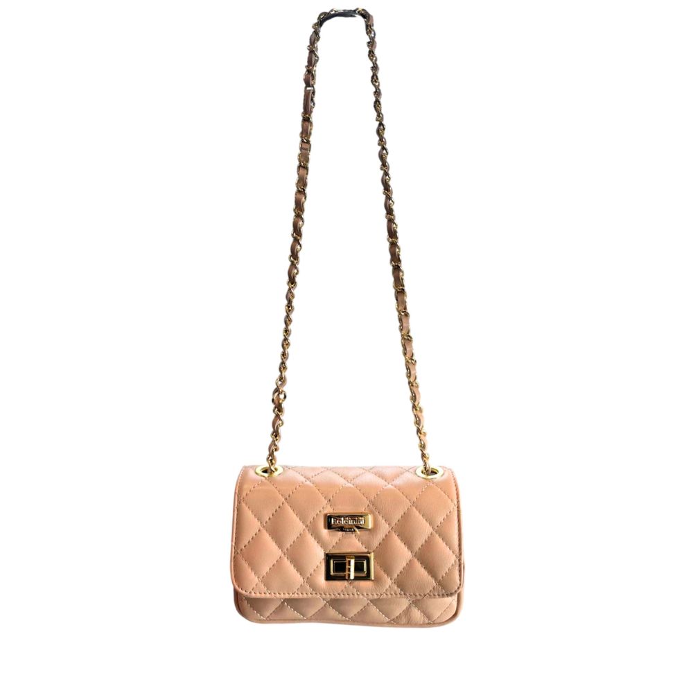 Baldinini Trend Pink Leather Women Crossbody Women's Bag