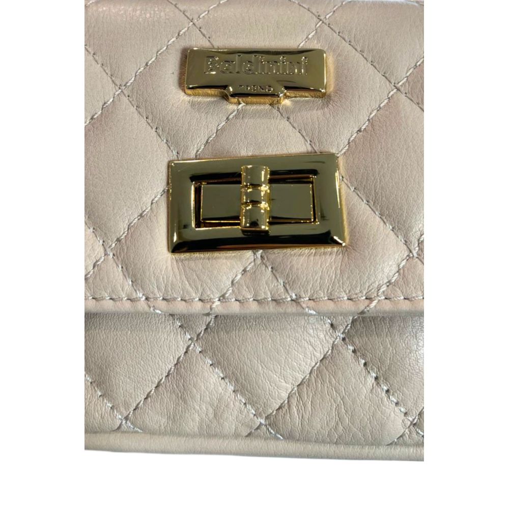 Baldinini Trend Beige Leather Women Women's Bag