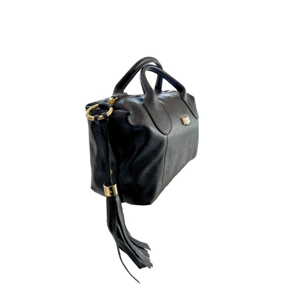 Baldinini Trend Black Leather Women Women's Handbag