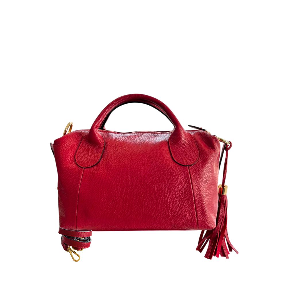 Baldinini Trend Red Leather Women Women's Handbag