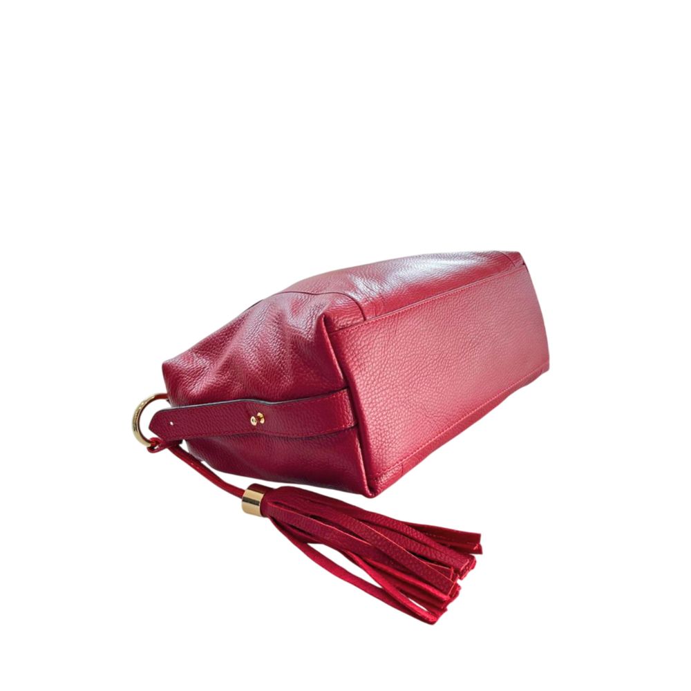 Baldinini Trend Red Leather Women Women's Handbag