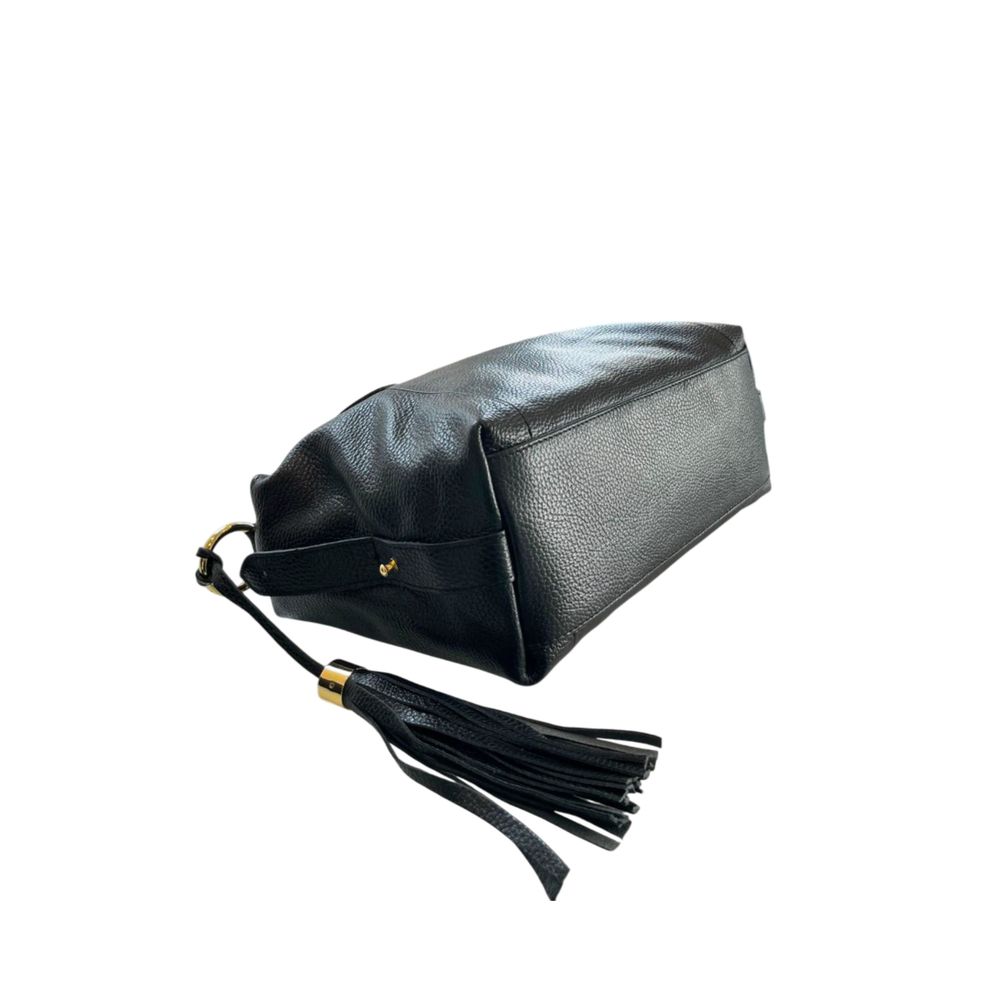 Baldinini Trend Black Leather Women Women's Handbag