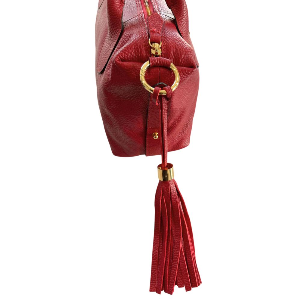 Baldinini Trend Red Leather Women Women's Handbag