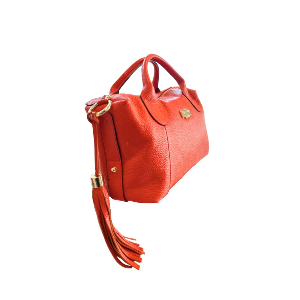 Baldinini Trend Orange Leather Women Women's Handbag