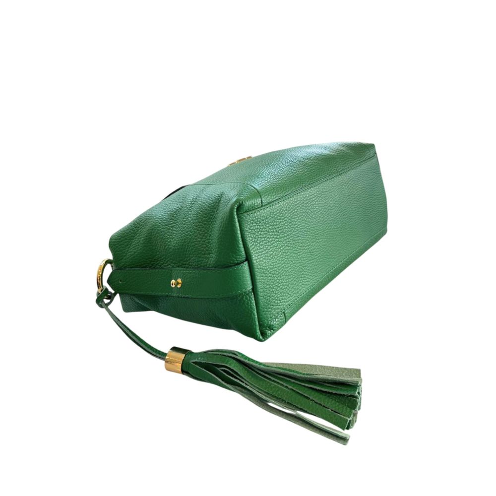 Baldinini Trend Green Leather Women Women's Handbag