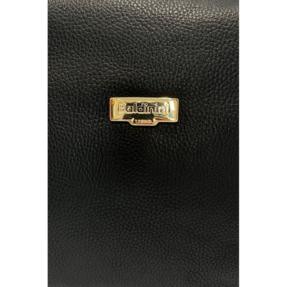 Baldinini Trend Black Leather Women Women's Bag