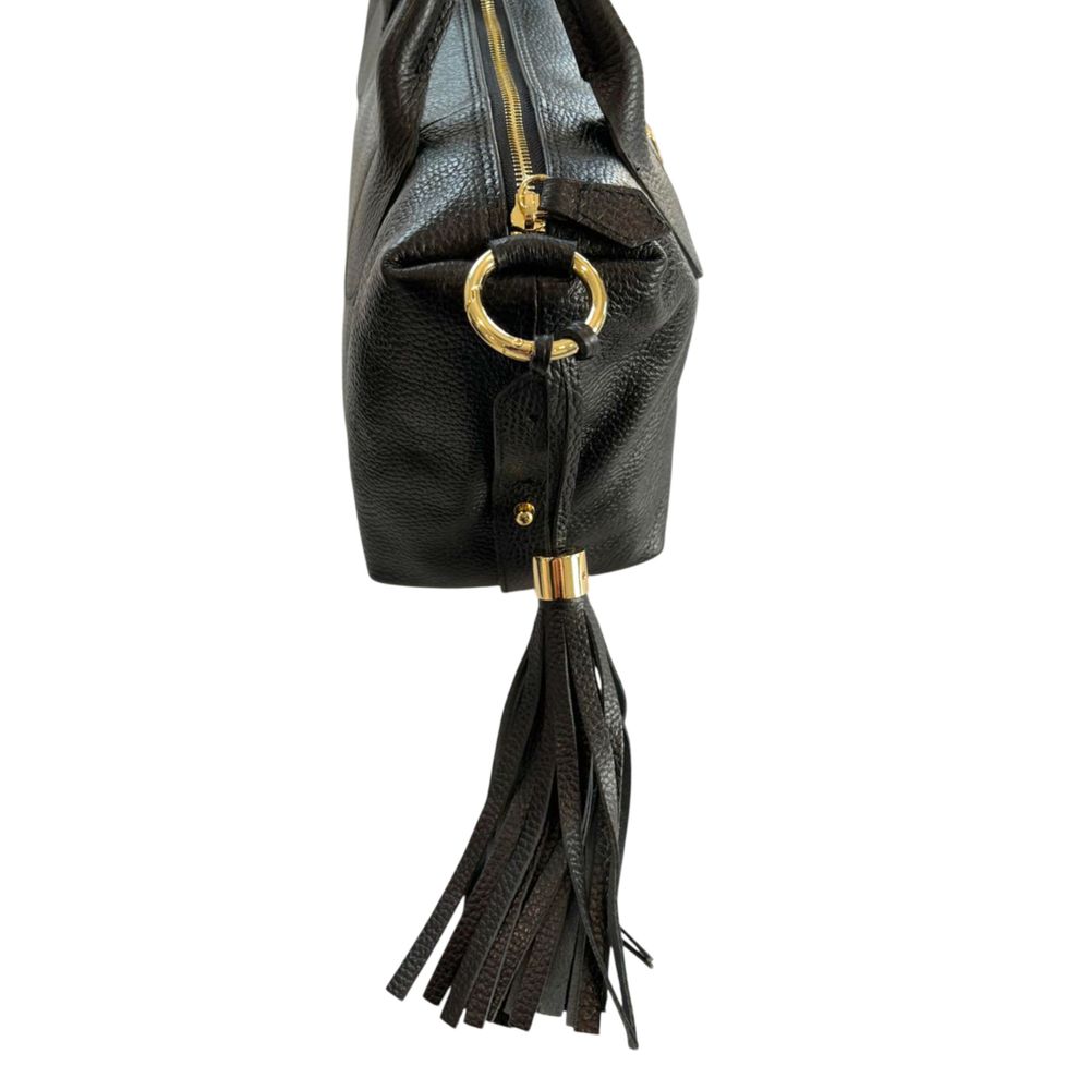 Baldinini Trend Black Leather Women Women's Handbag