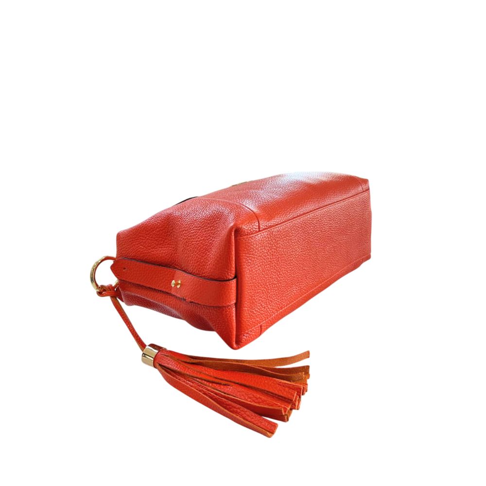 Baldinini Trend Orange Leather Women Women's Handbag