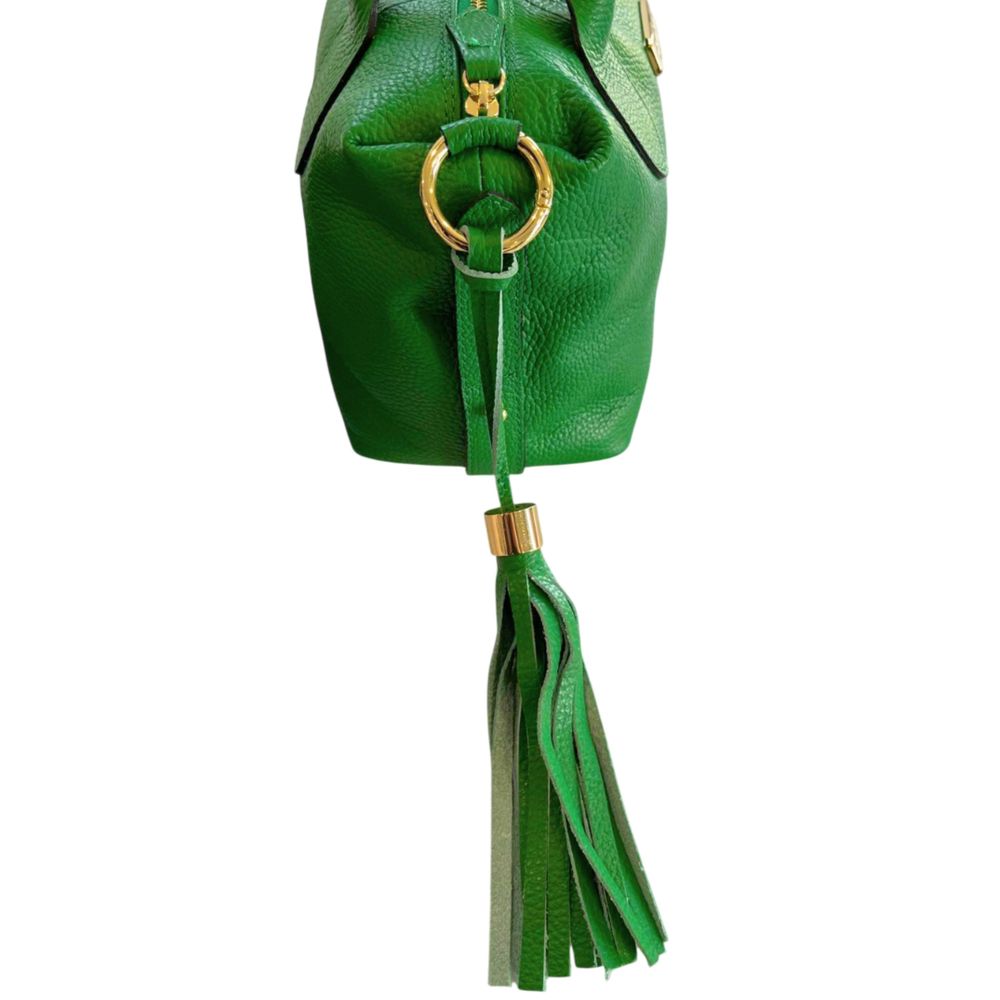Baldinini Trend Green Leather Women Women's Handbag