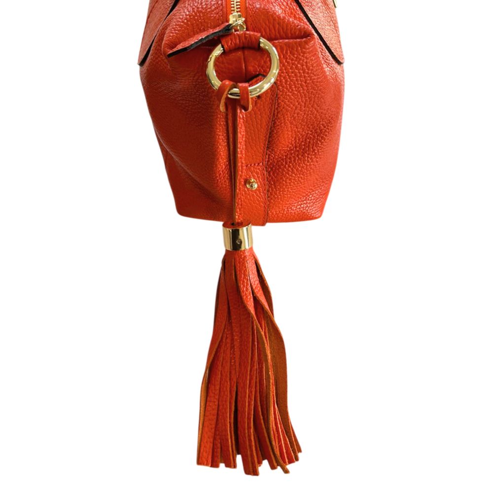 Baldinini Trend Orange Leather Women Women's Handbag