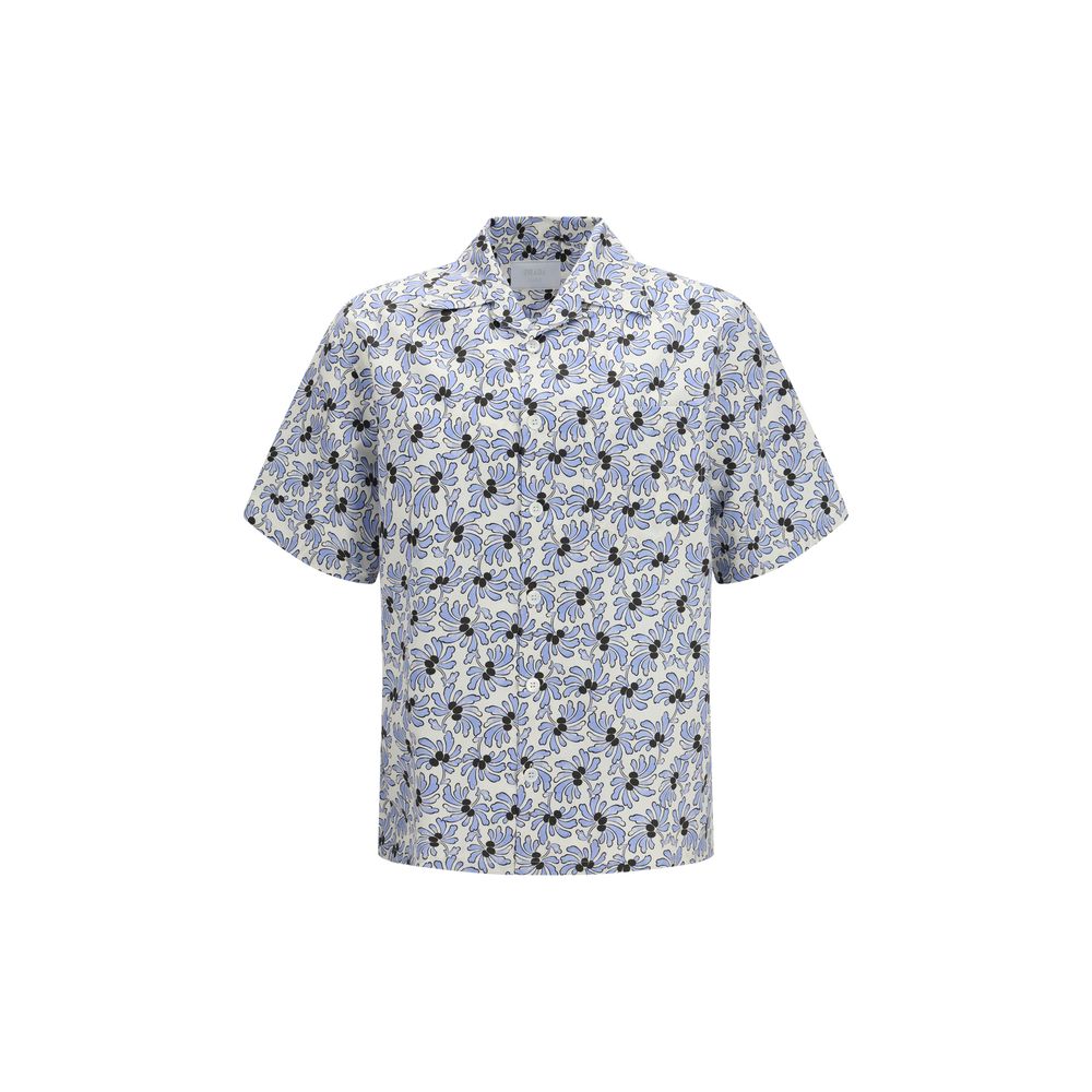 Prada Multicolor Cotton Pattern Men's Shirt