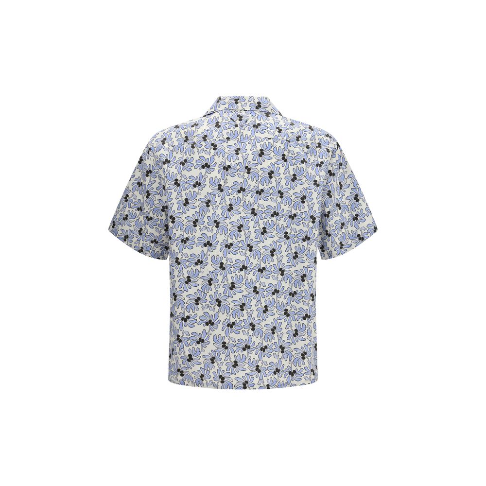 Prada Multicolor Cotton Pattern Men's Shirt