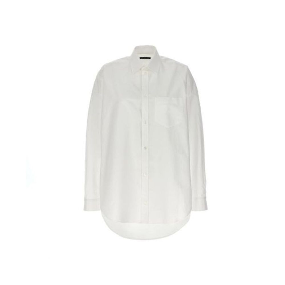 Balenciaga White Cotton Women's Shirt