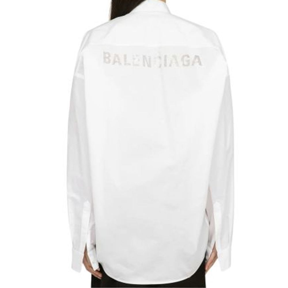 Balenciaga White Cotton Women's Shirt